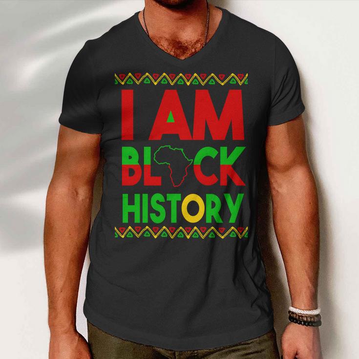 I Am Black History V2 Men V-Neck Tshirt