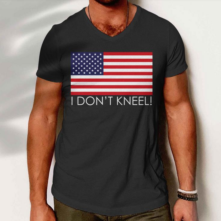 I Dont Kneel Usa Flag Tshirt Men V-Neck Tshirt