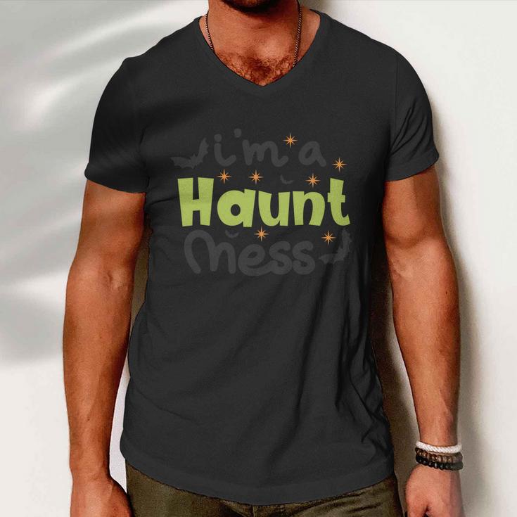 Im A Haunt Ness Halloween Quote Men V-Neck Tshirt