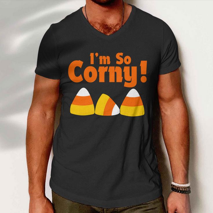 Im So Corny Candy Corn Halloween Tshirt Men V-Neck Tshirt