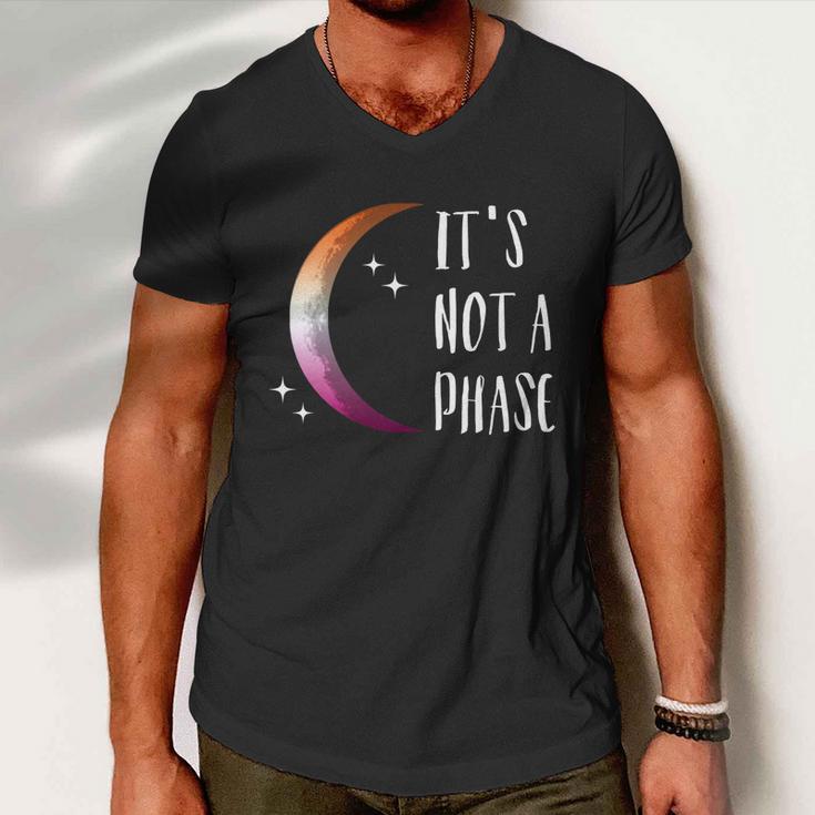 Its Not A Phase Halfmoon Lgbt Gay Pride Lesbian Gift Men V-Neck Tshirt