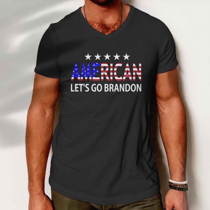 Lets Go Brandon American Men V-Neck Tshirt