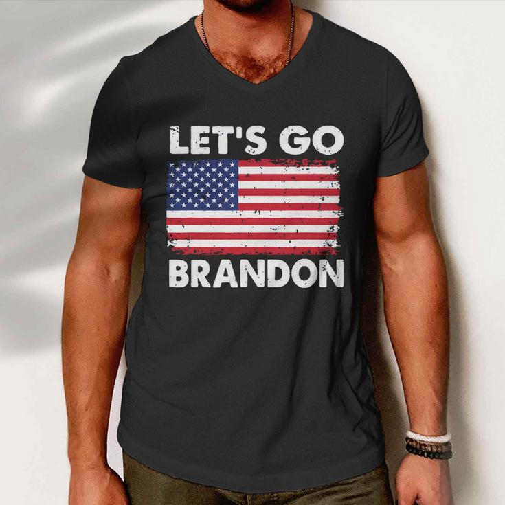 Lets Go Brandon Lets Go Brandon Flag Tshirt Men V-Neck Tshirt