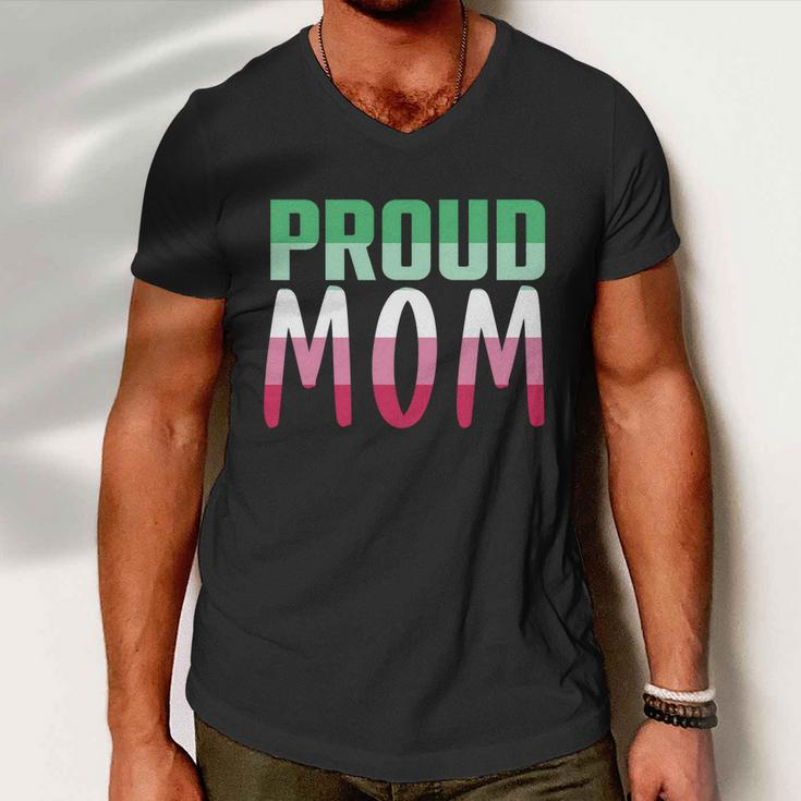 Lgbtq Gay Pride Month Proud Mom Queer Mothers Day Abrosexual Gift Men V-Neck Tshirt