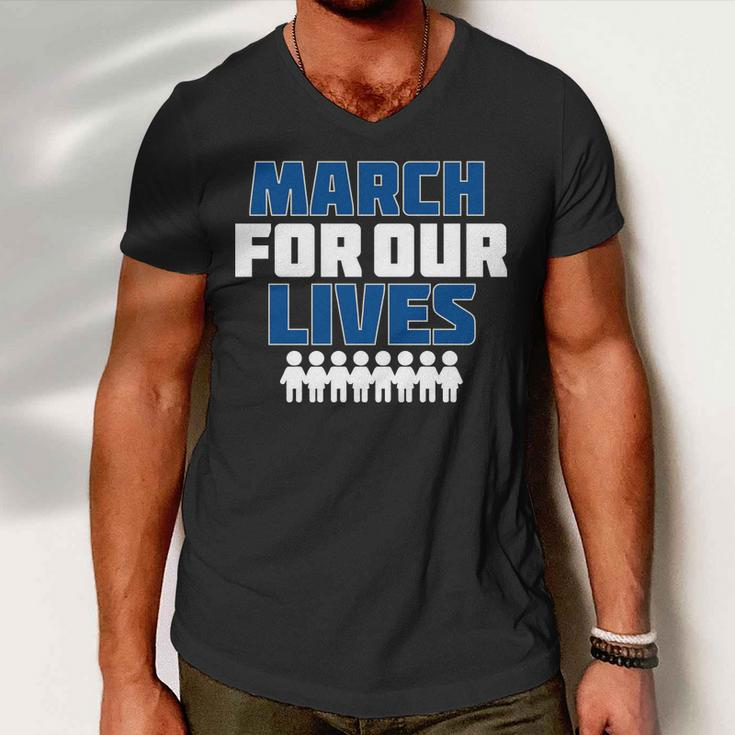 March For Our Lives Gun Control Men V-Neck Tshirt