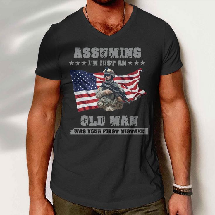 Military Man Shit Men V-Neck Tshirt