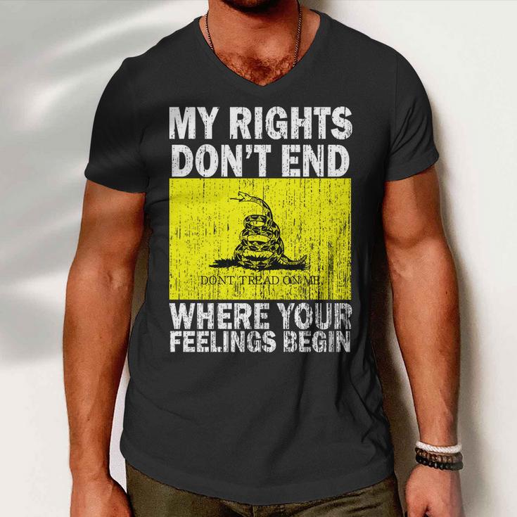 My Rights Dont End Where Your Feelings Begin Tshirt Men V-Neck Tshirt