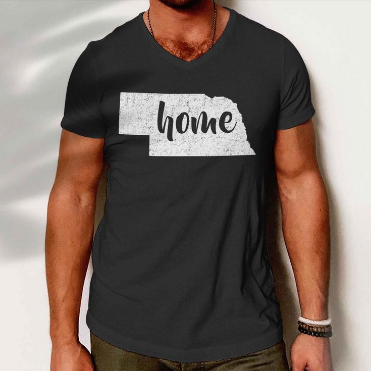 Nebraska Home State Tshirt Men V-Neck Tshirt