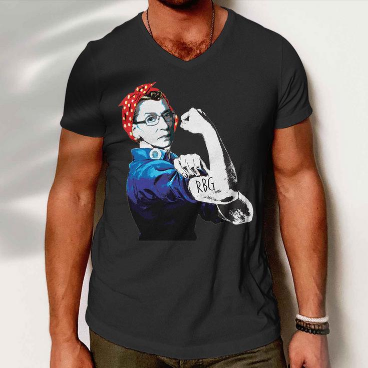 Notorious Rbg Ruth Bader Ginsburg Strong Tshirt Men V-Neck Tshirt