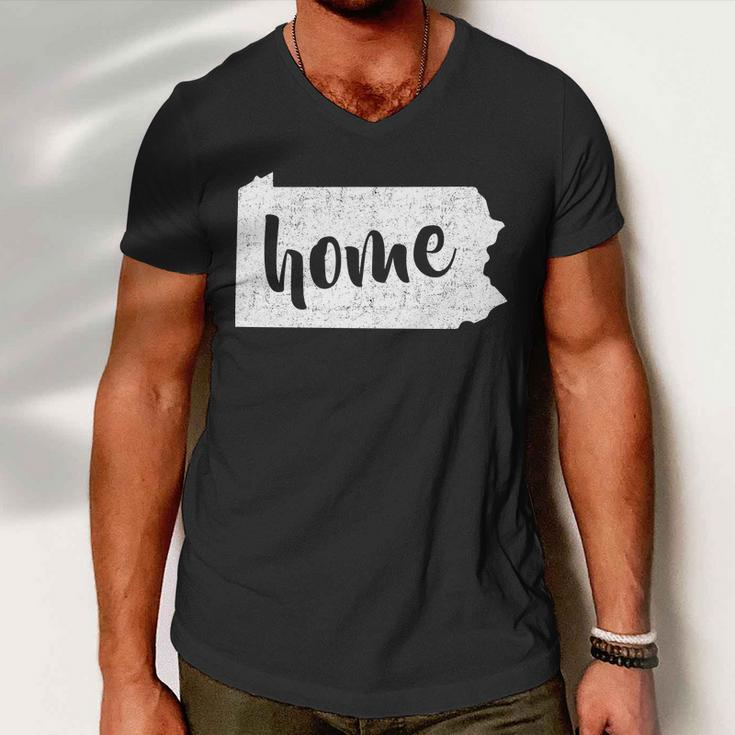 Pennsylvania Home State Men V-Neck Tshirt