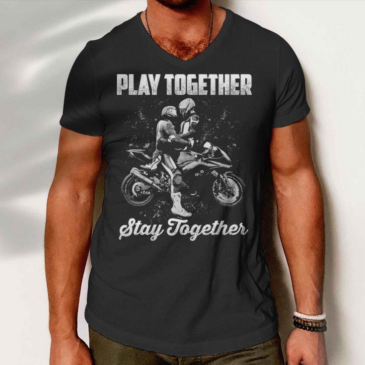 Play Together - Stay Together Men V-Neck Tshirt