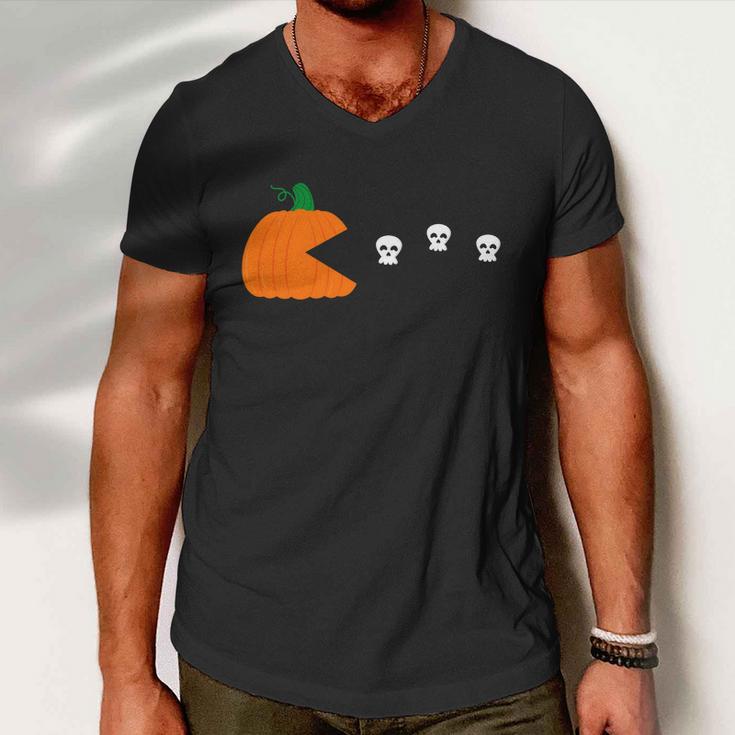 Pumpkin Ghost Boo Halloween Quote V2 Men V-Neck Tshirt