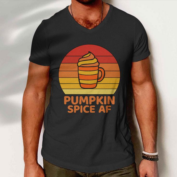 Pumpkin Spice Af Halloween Quote V2 Men V-Neck Tshirt