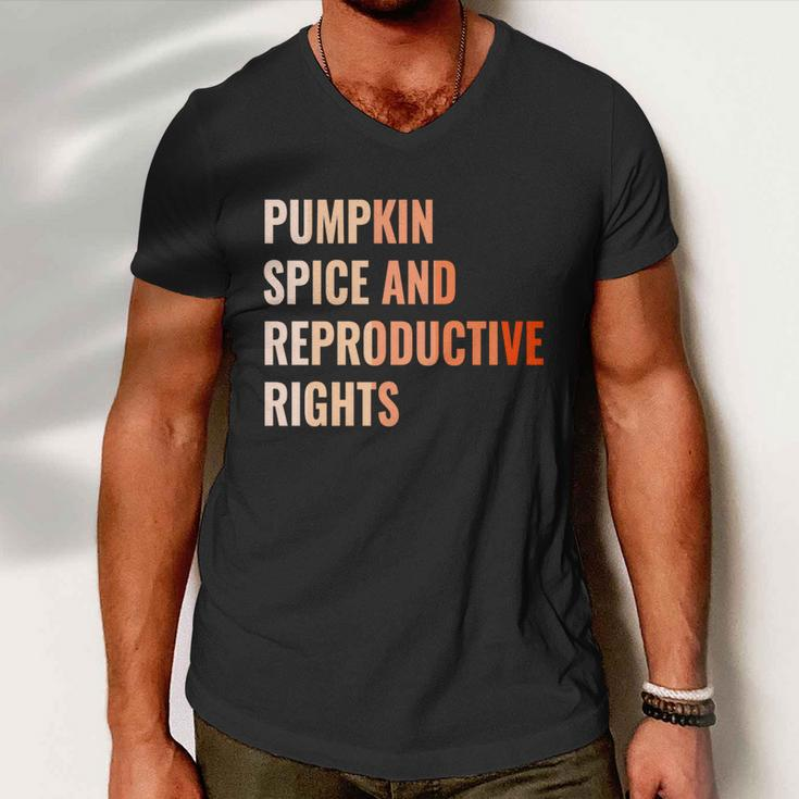 Pumpkin Spice Reproductive Rights Funny Gift Feminist Pro Choice Gift Men V-Neck Tshirt