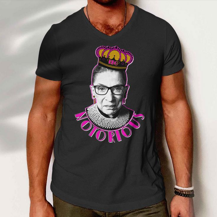 Queen Notorious Rbg Ruth Bader Ginsburg Tribute Men V-Neck Tshirt