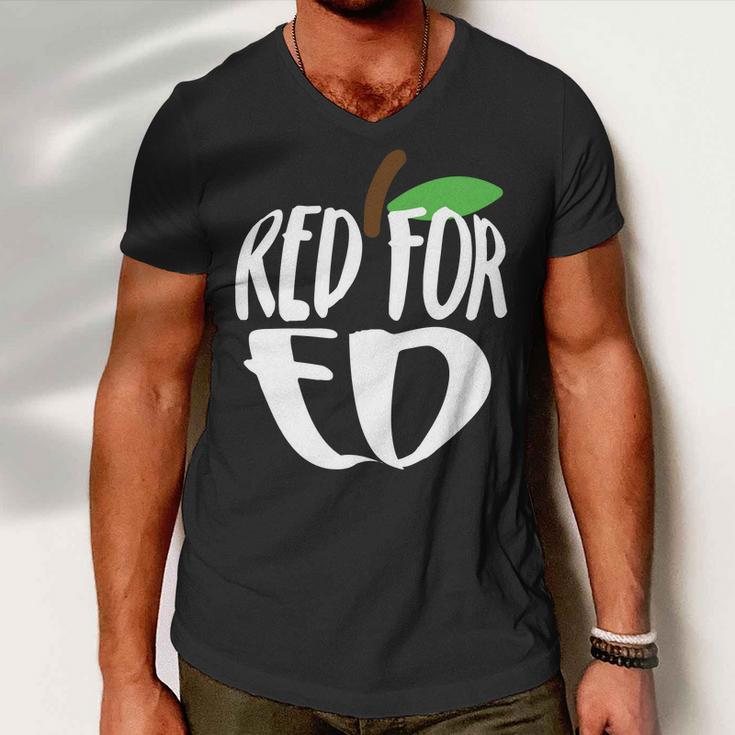 Red For Ed Arizona Teacher Men V-Neck Tshirt