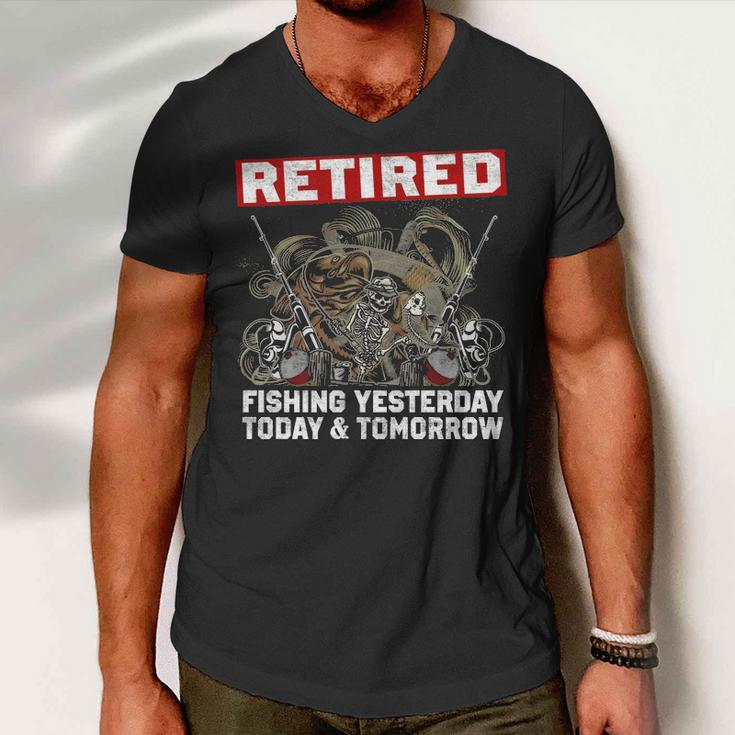 Retired Fishing Everyday Men V-Neck Tshirt