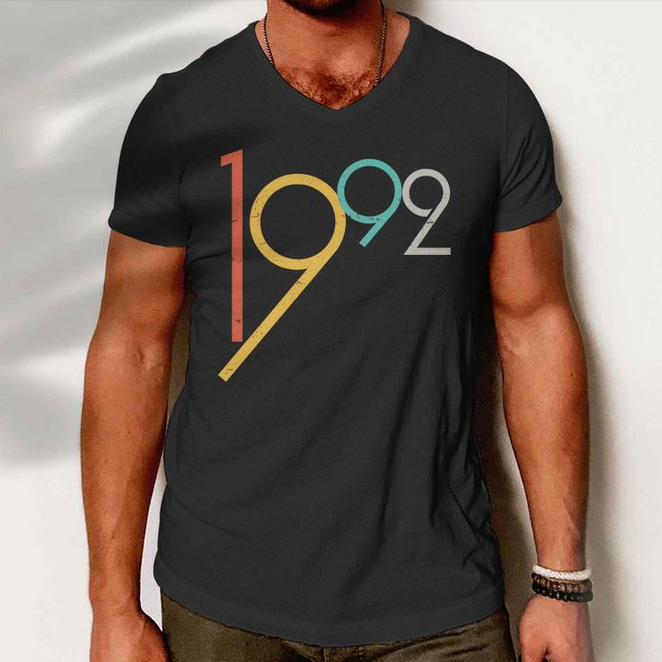 Retro Vintage 1992 30Th Birthday Men V-Neck Tshirt
