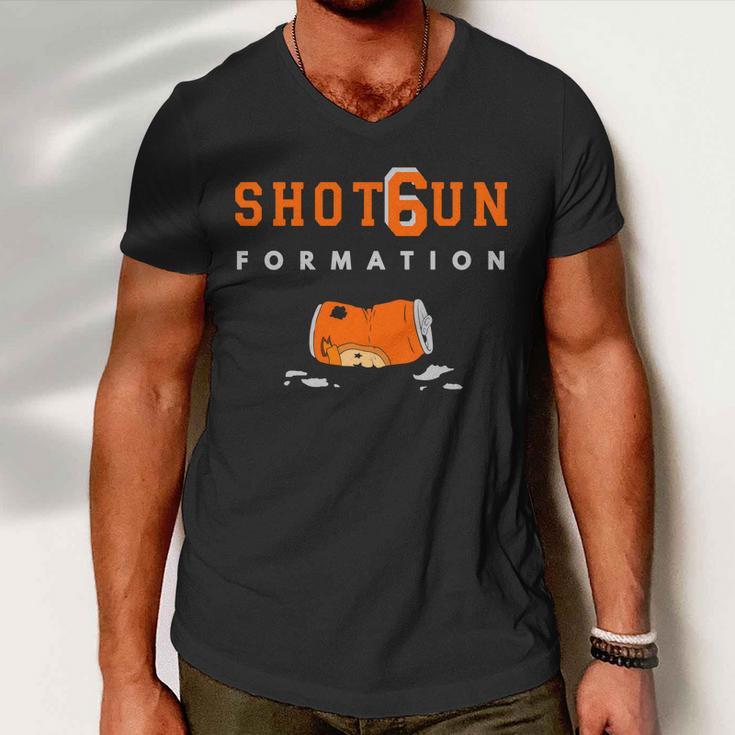 Shotgun Formation Cleveland Football Men V-Neck Tshirt