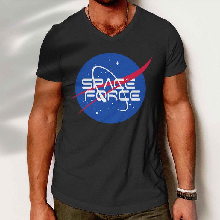 Space Force Usa United States Logo Men V-Neck Tshirt