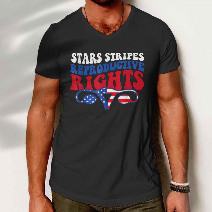 Stars Stripes Reproductive Rights 4Th Of July V2 Men V-Neck Tshirt