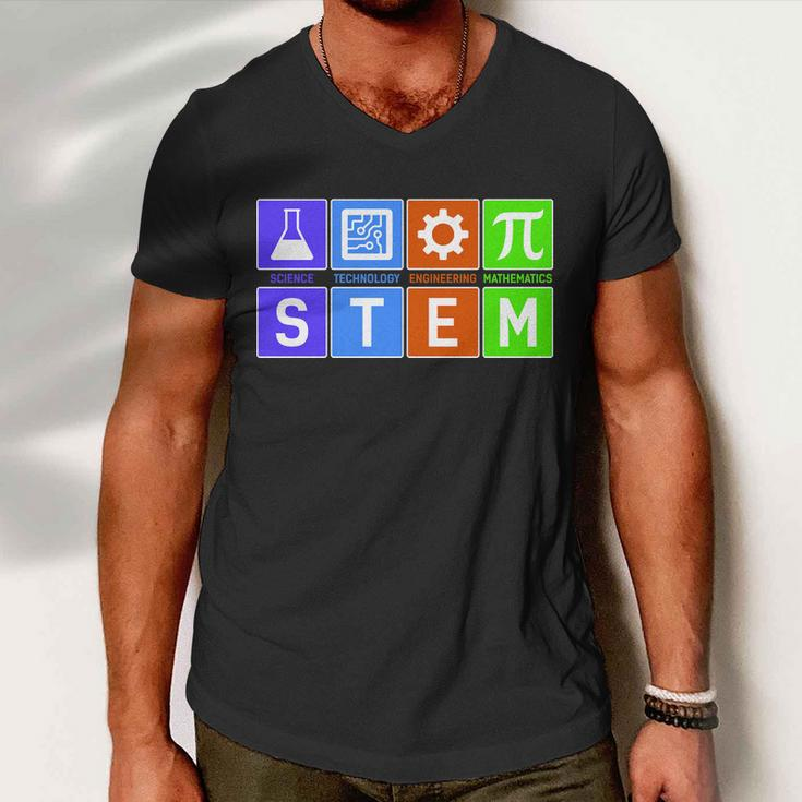 Stem - Science Technology Engineering Mathematics Tshirt Men V-Neck Tshirt