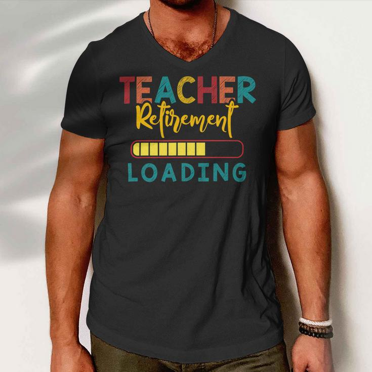 Teacher Retirement Loading - Funny Vintage Retired Teacher Men V-Neck Tshirt