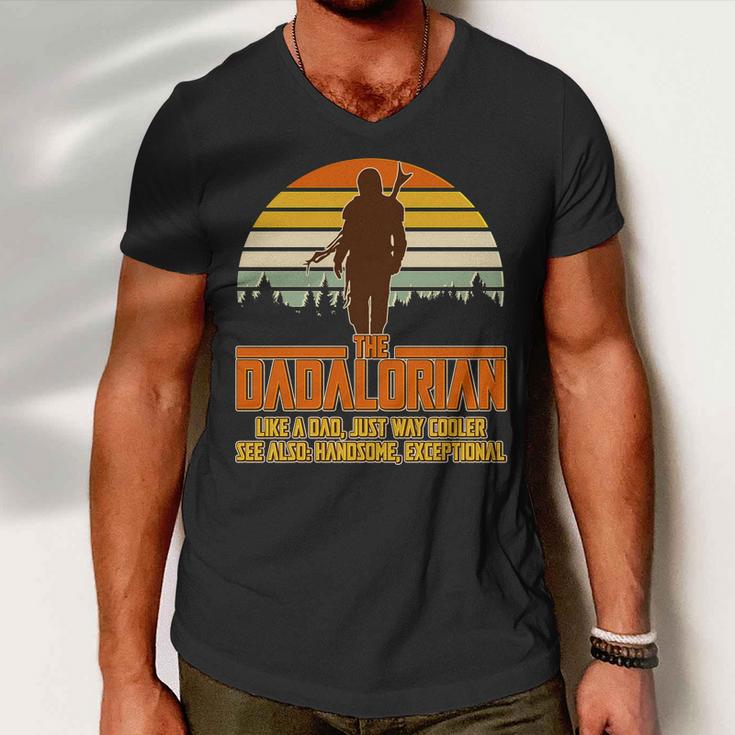 The Dadalorian Like A Dad Handsome Exceptional Tshirt Men V-Neck Tshirt