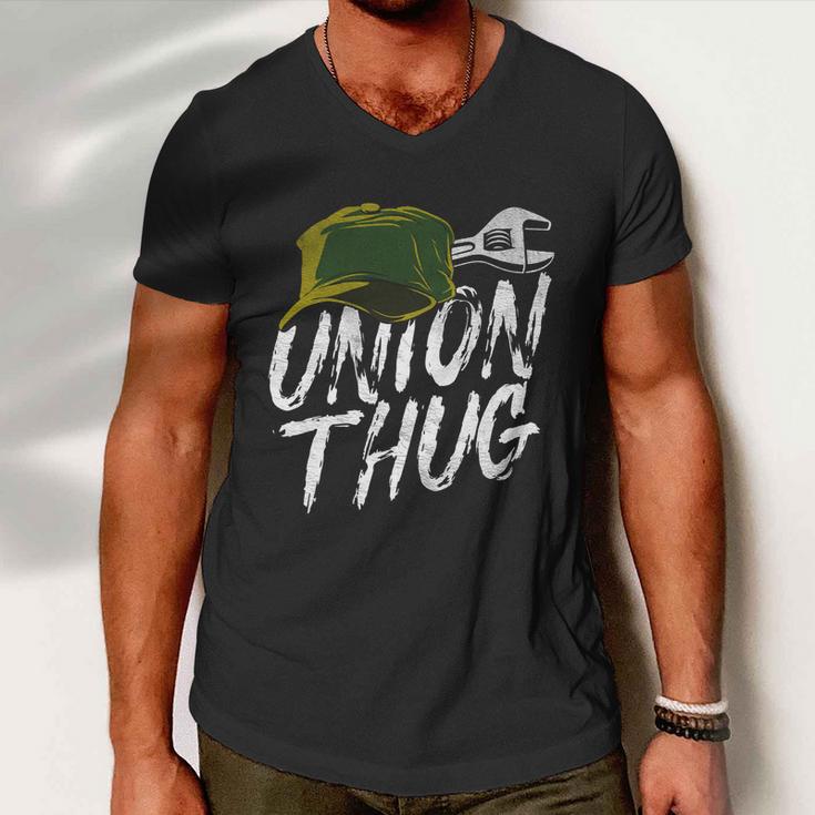 Union Thug Labor Day Skilled Union Laborer Worker Gift V2 Men V-Neck Tshirt