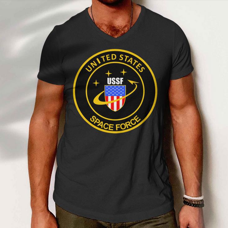 United States Space Force Ussf Tshirt Men V-Neck Tshirt