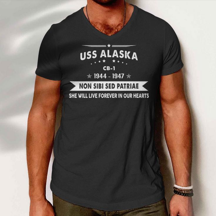 Uss Alaska Cb V2 Men V-Neck Tshirt