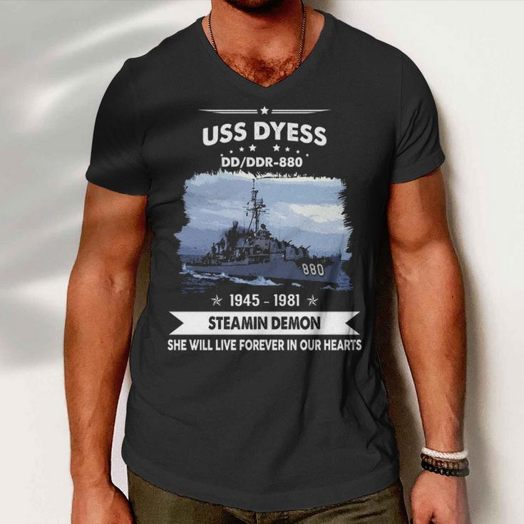 Uss Dyess Dd880 Dd Men V-Neck Tshirt