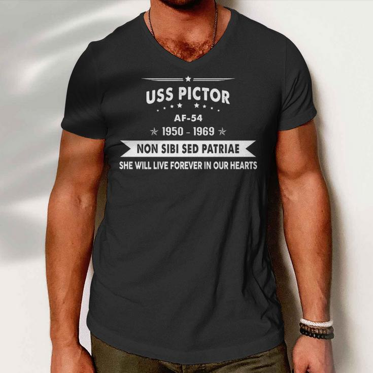Uss Pictor Af Men V-Neck Tshirt