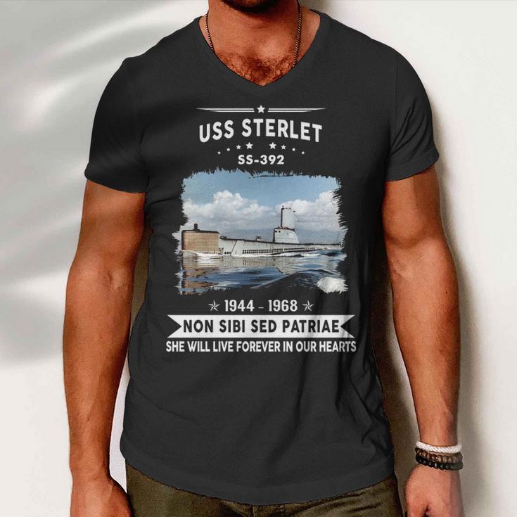 Uss Sterlet Ss Men V-Neck Tshirt