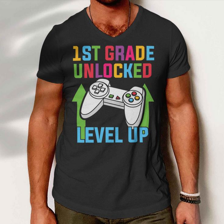 Video Gamer Graduation Student Teacher Last Day School Kids Men V-Neck Tshirt