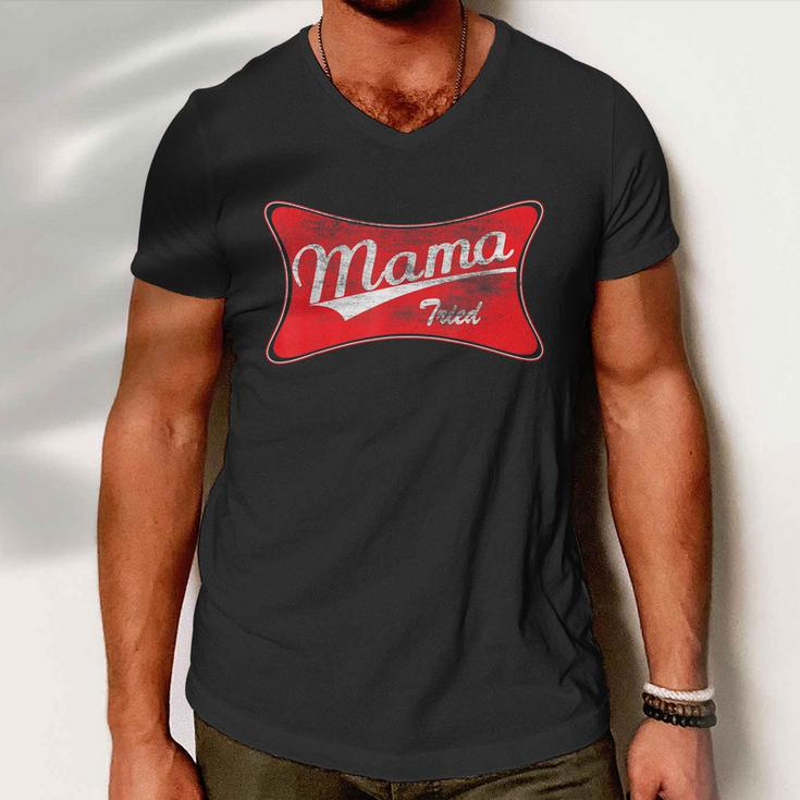 Vintage Mama Tried Gift Funny Retro Country Outlaw Music Gift Men V-Neck Tshirt