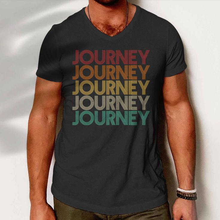 Vintage Retro Journey Men V-Neck Tshirt