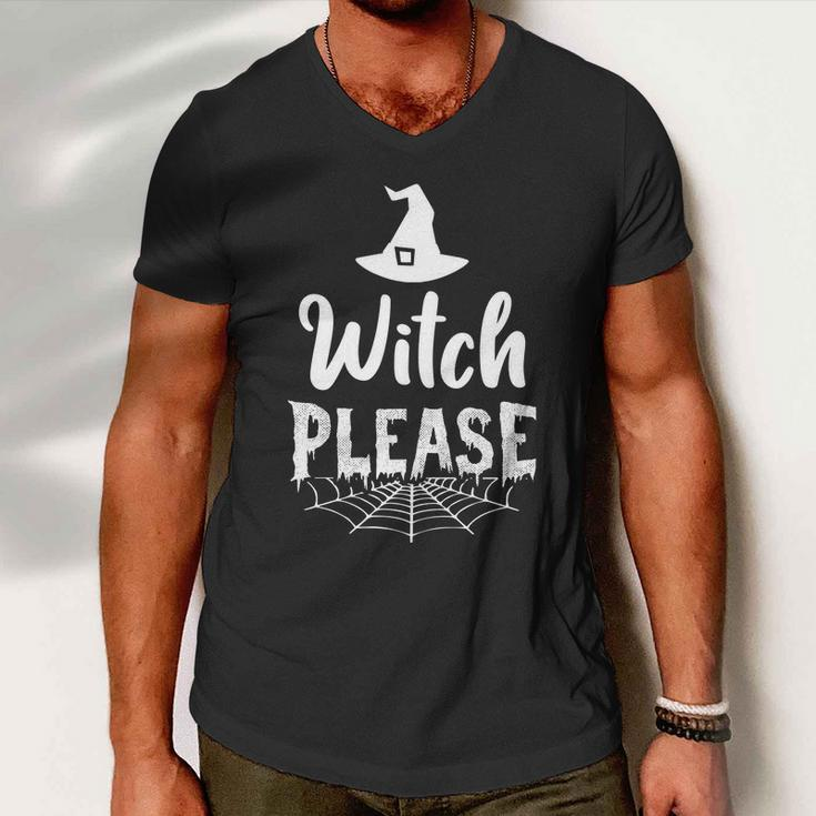 Witch Please Witch Hat Halloween Quote V4 Men V-Neck Tshirt