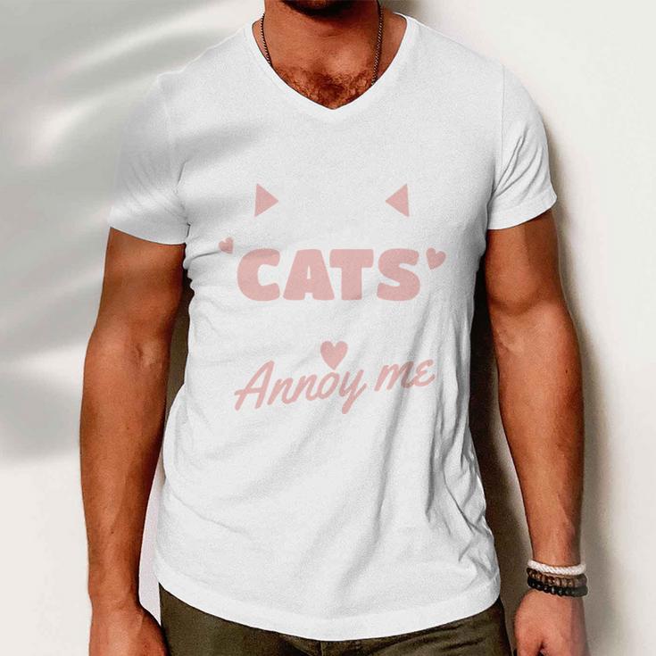 I Love Cats It Is People Who Annoy Me Animals Cute Cat Men V-Neck Tshirt