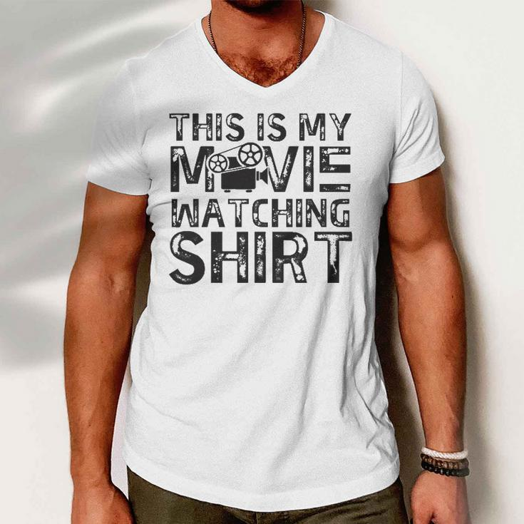 This Is My Movie Watching Family Moving Night Men V-Neck Tshirt