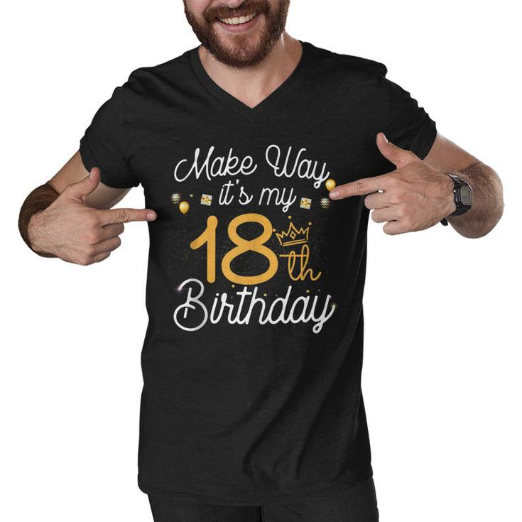 18Th Birthday Queen Women Make Way Its My 18Th Birthday  V2 Men V-Neck Tshirt