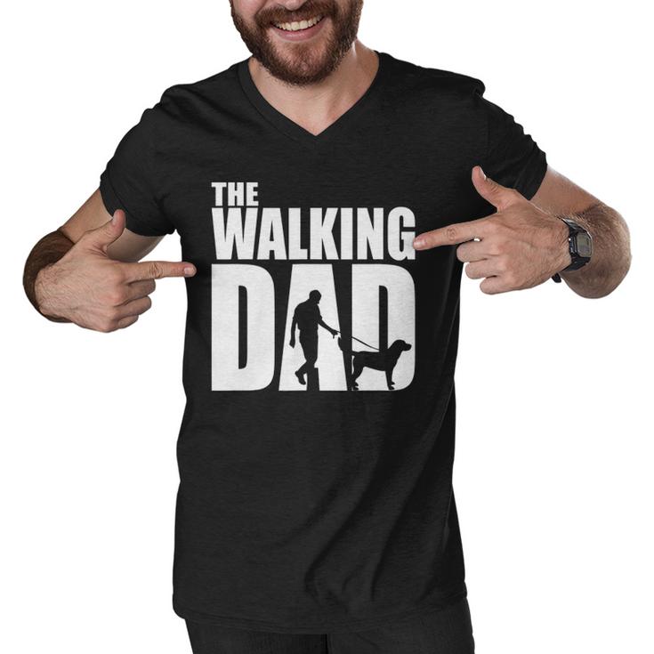 Best Funny Gift For Fathers Day 2022 The Walking Dad Men V-Neck Tshirt