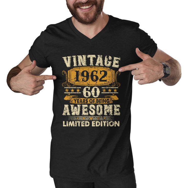 60Th Birthday Gift Vintage 1962 Tshirt V2 Men V-Neck Tshirt