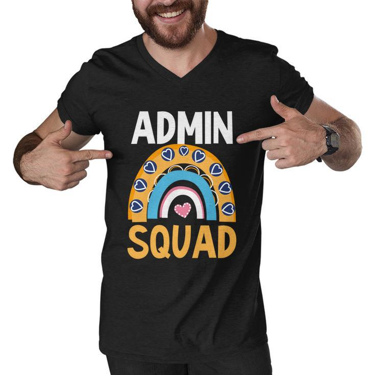 Admin Squad Design Admin Assistant Cute Gift Men V-Neck Tshirt