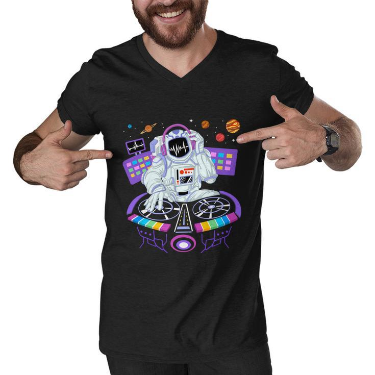 Astronaut Dj Men V-Neck Tshirt