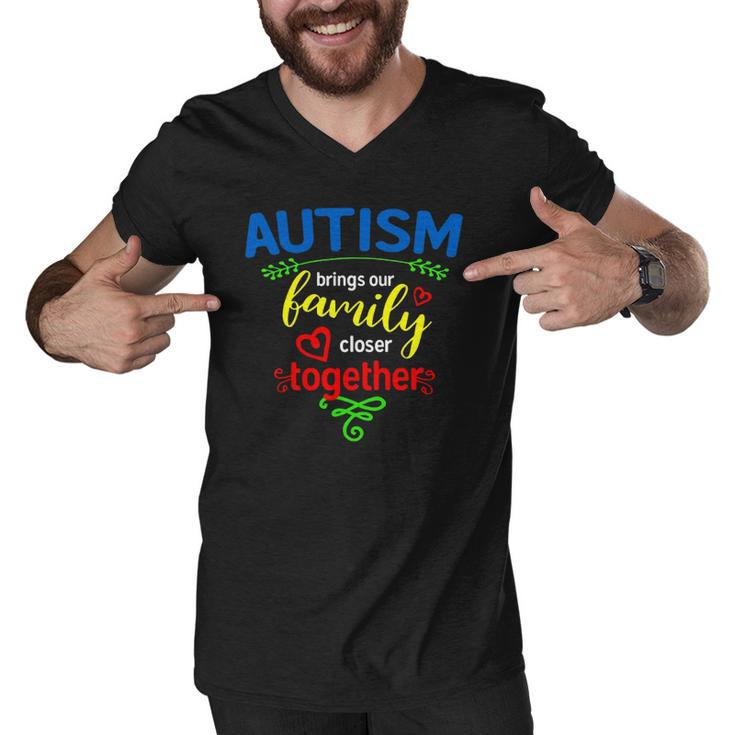 Autism  For Family &8211 Autism Awareness Men V-Neck Tshirt