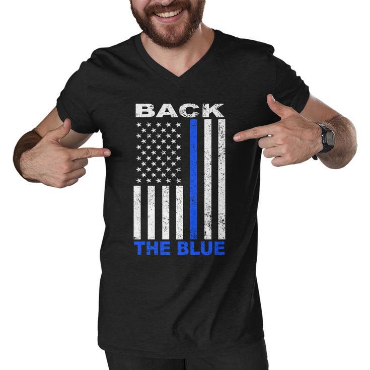 Back The Blue Support Our Police Tshirt Men V-Neck Tshirt