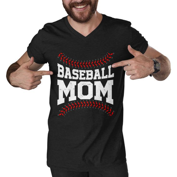 Baseball Mom Sports Fan Tshirt Men V-Neck Tshirt