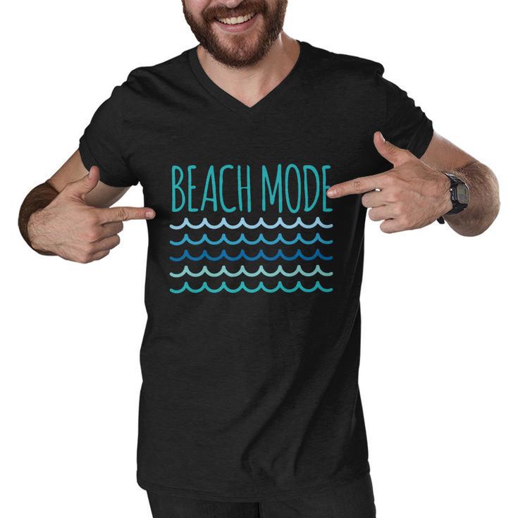 Beach Mode Ocean Wave Men V-Neck Tshirt