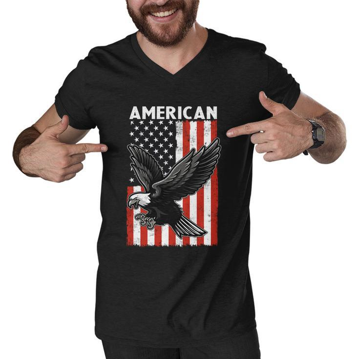Beautiful Flying American Bald Eagle Mullet 4Th Of July Gift Men V-Neck Tshirt